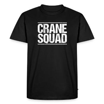 Kranführer Kranfahrer Kran Crane Operator - Men's Premium Organic T-Shirt - black - Front - Nico (187cm)