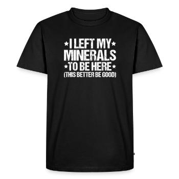 Geologie Geologe Geologist Geology Geologin - Men's Premium Organic T-Shirt - black - Front - Nico (187cm)