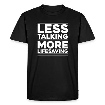 Lifeguard Water Rescue Lifesaver - Men's Premium Organic T-Shirt - black - Front - Nico (187cm)