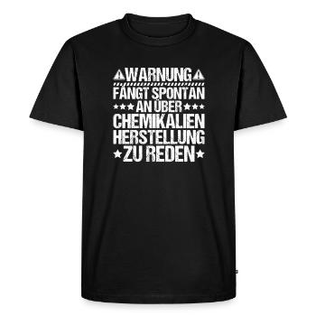 Chemikant Chemikantin chimie industrie chimique - T-shirt Premium bio Homme - noir - Devant - Nico (187cm)