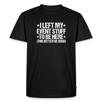 Veranstaltungstechniker Event Technician - Men's Premium Organic T-Shirt - black - Front - Nico (187cm)