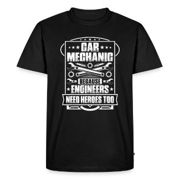 Automotive Mechatronics Engineer Car Mechanic Auto Mechanic - Men's Premium Organic T-Shirt - black - Front - Nico (187cm)