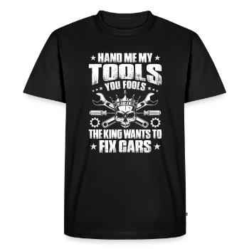 Automotive Mechatronics Engineer Car Mechanic Auto Mechanic - Men's Premium Organic T-Shirt - black - Front - Nico (187cm)