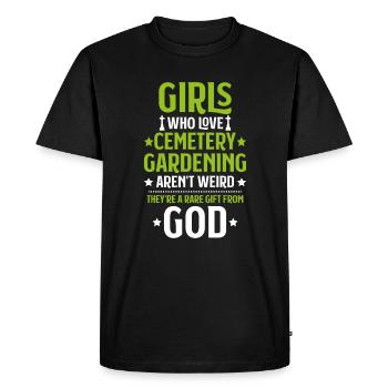Friedhofsgärtner Jardinier du cimetière Friedhof - T-shirt Premium bio Homme - noir - Devant - Nico (187cm)