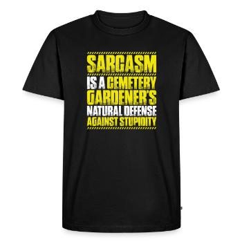 Friedhofsgärtner Jardinier du cimetière Friedhof - T-shirt Premium bio Homme - noir - Devant - Nico (187cm)