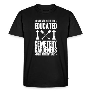 Friedhofsgärtner Jardinier du cimetière Friedhof - T-shirt Premium bio Homme - noir - Devant - Nico (187cm)