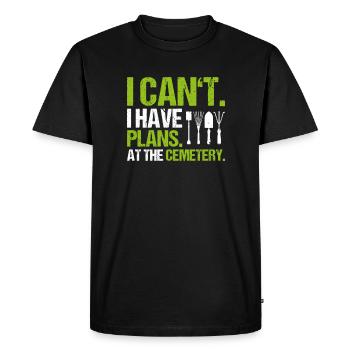 Friedhofsgärtner Jardinier du cimetière Friedhof - T-shirt Premium bio Homme - noir - Devant - Nico (187cm)
