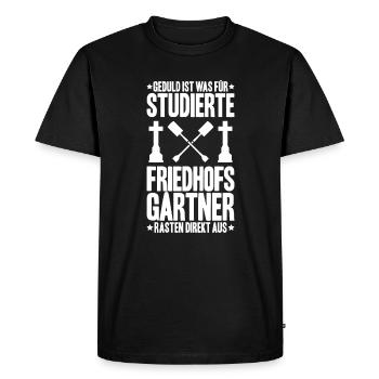 Friedhofsgärtner Friedhof Cemetery Gardener - Männer Premium Bio T-Shirt - Schwarz - Vorne - Nico (187cm)