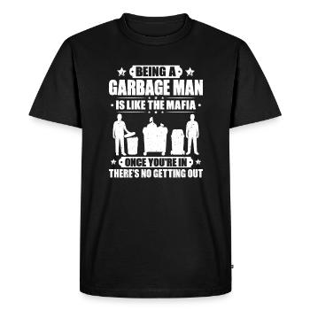 Spécialiste du recyclage et de la gestion des déchets - T-shirt Premium bio Homme - noir - Devant - Nico (187cm)