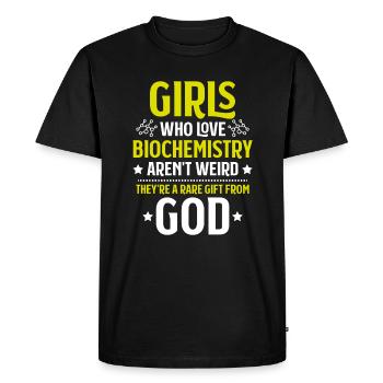 Biochemiker Biochimie Biochimie Biochimiste - T-shirt Premium bio Homme - noir - Devant - Nico (187cm)