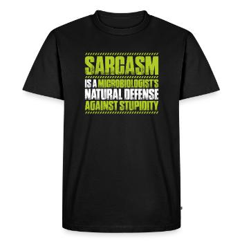 Microbiology Microbiologist Biology Biologist - Men's Premium Organic T-Shirt - black - Front - Nico (187cm)