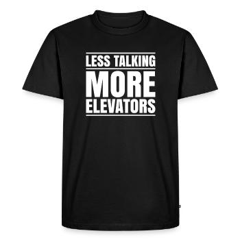 Elevator Fitter Elevator Mechanic Elevator Mechanic - Men's Premium Organic T-Shirt - black - Front - Nico (187cm)