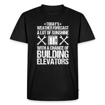 Elevator Fitter Elevator Mechanic Elevator Mechanic - Men's Premium Organic T-Shirt - black - Front - Nico (187cm)