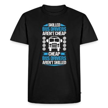 Bus Driver Bus Driver Busman School Bus Driver - Men's Premium Organic T-Shirt - black - Front - Nico (187cm)