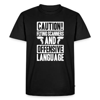 Warehouse Logistics Specialist Warehouse Worker Warehouse - Men's Premium Organic T-Shirt - black - Front - Nico (187cm)