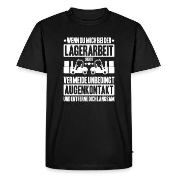 Fachkraft für Lagerlogistik Warehouse Worker Lager - Männer Premium Bio T-Shirt - Schwarz - Vorne - Nico (187cm)