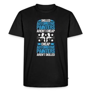 Peintre de véhicules Peintre automobile - T-shirt Premium bio Homme - noir - Devant - Nico (187cm)