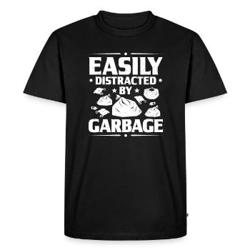 Spécialiste du recyclage et de la gestion des déchets - T-shirt Premium bio Homme - noir - Devant - Nico (187cm)