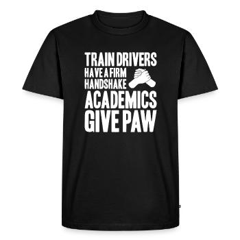 Triebfahrzeugführer Lokführer Conducteur de train - T-shirt Premium bio Homme - noir - Devant - Nico (187cm)