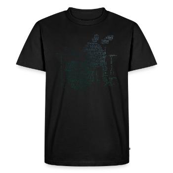 Men's Drummer Drummer Women - Men's Premium Organic T-Shirt - black - Front - Nico (187cm)