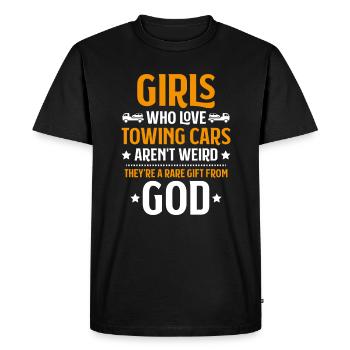 Conducteur de dépanneuse de service - T-shirt Premium bio Homme - noir - Devant - Nico (187cm)