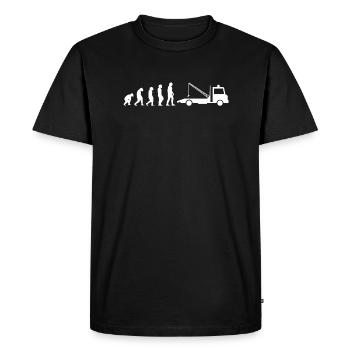 Conducteur de dépanneuse de service - T-shirt Premium bio Homme - noir - Devant - Nico (187cm)