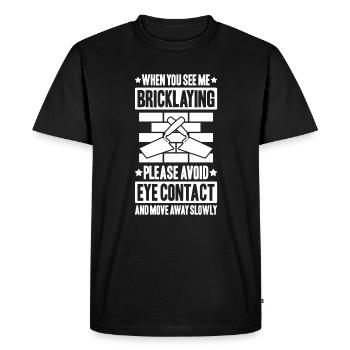 Maître Maçonnerie Maçonnerie Maçon Maçon - T-shirt Premium bio Homme - noir - Devant - Nico (187cm)