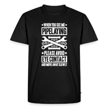 Pipeline Constructor Pipeline Construction Pipelayer - Men's Premium Organic T-Shirt - black - Front - Nico (187cm)