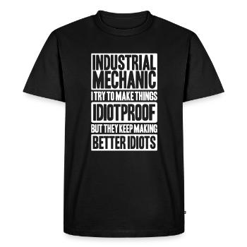 Industriemechaniker Industrial Mechanic - Men's Premium Organic T-Shirt - black - Front - Nico (187cm)