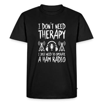 Amateurfunker Amateurfunk Radio Ham Amateur Radio - T-shirt Premium bio Homme - noir - Devant - Nico (187cm)