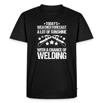 Schweißer Schweißen Schweißerei Welder Welding - Men's Premium Organic T-Shirt - black - Front - Nico (187cm)