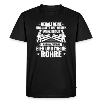 Pipeline Constructor Pipeline Construction Pipelayer - Men's Premium Organic T-Shirt - black - Front - Nico (187cm)