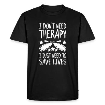 Lifeguard Water Rescue Lifesaver - Men's Premium Organic T-Shirt - black - Front - Nico (187cm)