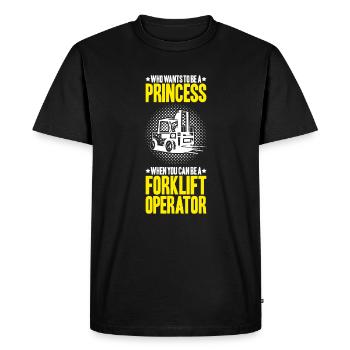 Forklift Driver Forklift Operator - Men's Premium Organic T-Shirt - black - Front - Nico (187cm)