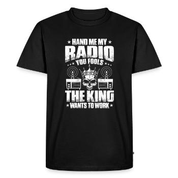 Amateurfunker Amateurfunk Radio Ham Amateur Radio - T-shirt Premium bio Homme - noir - Devant - Nico (187cm)