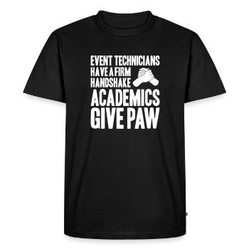 Veranstaltungstechniker Event Technician - Men's Premium Organic T-Shirt - black - Front - Nico (187cm)