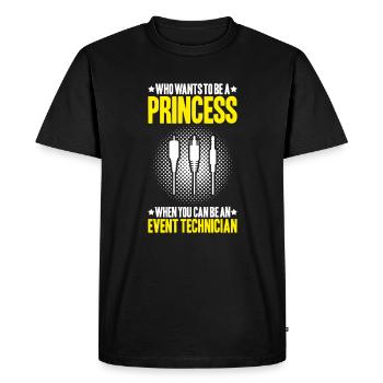 Veranstaltungstechniker Event Technician - Men's Premium Organic T-Shirt - black - Front - Nico (187cm)