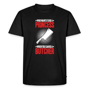Boucher boucher boucher - T-shirt Premium bio Homme - noir - Devant - Nico (187cm)