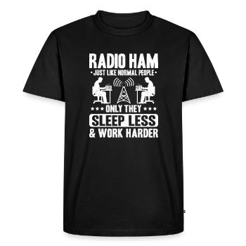 Amateurfunker Amateurfunk Radio Ham Amateur Radio - T-shirt Premium bio Homme - noir - Devant - Nico (187cm)