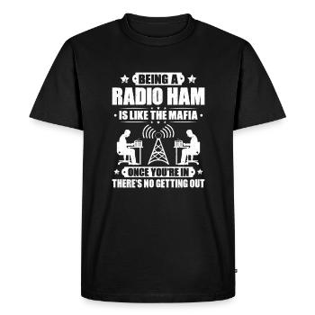 Amateurfunker Amateurfunk Radio Ham Amateur Radio - T-shirt Premium bio Homme - noir - Devant - Nico (187cm)