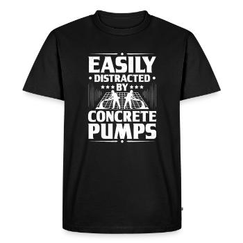 Betonbauer Stahlbetonbauer Ouvrier du béton - T-shirt Premium bio Homme - noir - Devant - Nico (187cm)