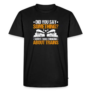 Triebfahrzeugführer Lokführer Train Driver - Men's Premium Organic T-Shirt - black - Front - Nico (187cm)