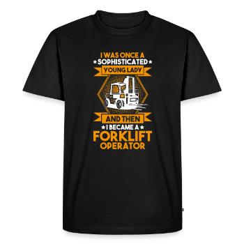 Forklift Driver Forklift Operator - Men's Premium Organic T-Shirt - black - Front - Nico (187cm)