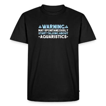 Aquaristique Aquariophile Aquarium Poissons Aquariophile - T-shirt Premium bio Homme - noir - Devant - Nico (187cm)