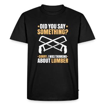 Zimmerer Zimmermann Zimmerei Carpenter Carpentry - Men's Premium Organic T-Shirt - black - Front - Nico (187cm)
