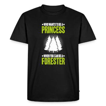 Forester Forestry Forester Forest workers Forest - Men's Premium Organic T-Shirt - black - Front - Nico (187cm)