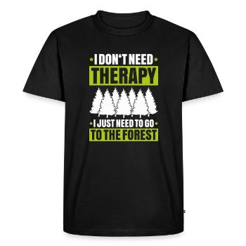 Forester Forestry Forester Forest workers Forest - Men's Premium Organic T-Shirt - black - Front - Nico (187cm)