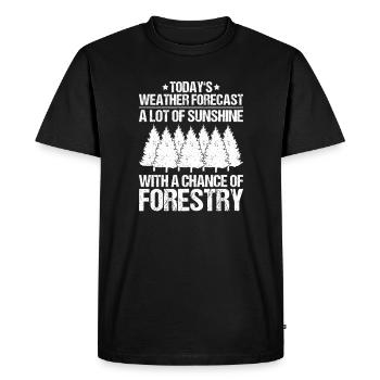 Forester Forestry Forester Forest workers Forest - Men's Premium Organic T-Shirt - black - Front - Nico (187cm)