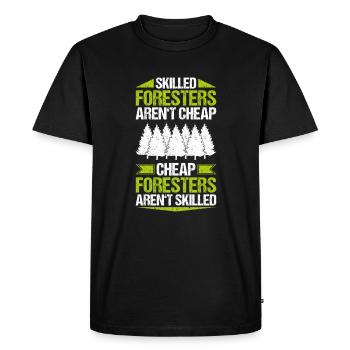 Forester Forestry Forester Forest workers Forest - Men's Premium Organic T-Shirt - black - Front - Nico (187cm)
