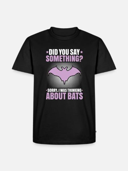 Fledermaus Fledermäuse Bat Bats Fledertier - Men's Premium Organic T-Shirt - black